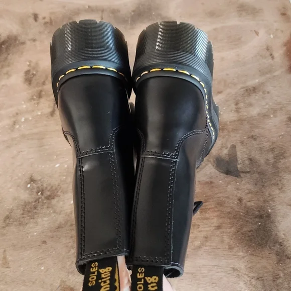 Dr. Martens Black Jadon Platform Boot 8 - Picture 7 of 12